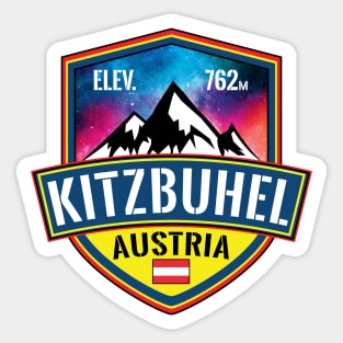 Skiing Kitzbuhel Austria Ski Sticker